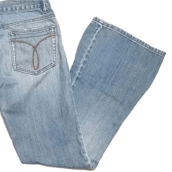 VINTAGE Calvin Klein Light Wash Bell Bottom Jeans - Picture 7 of 8